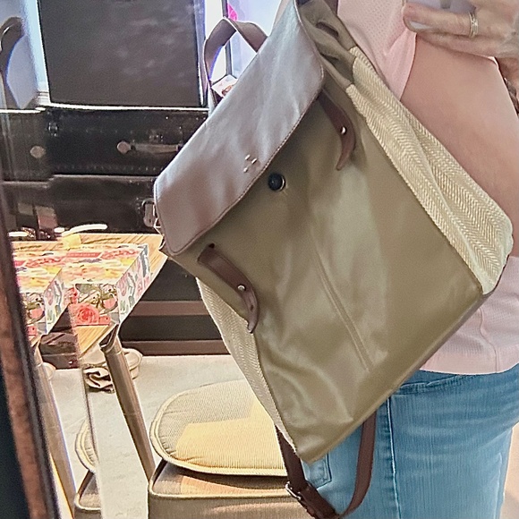 Kelsi Dagger Backpack Northsix Genuine Leather Brown  EUC main image 9